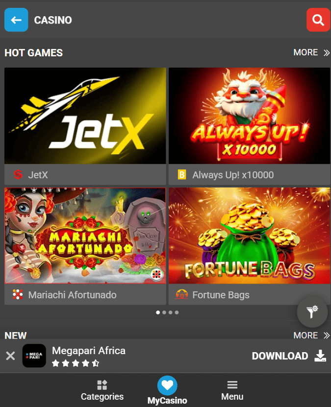 Megapari Casino Rwanda